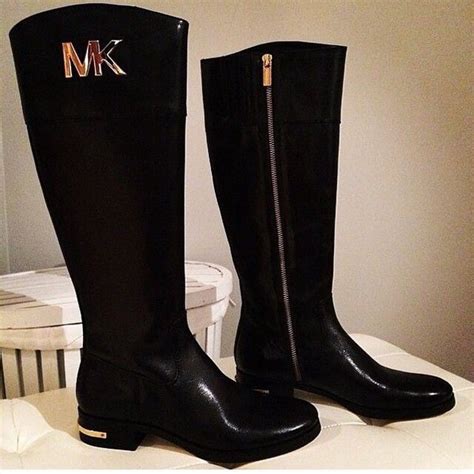 michael kors black boots with gold|Michael Kors kara bootie.